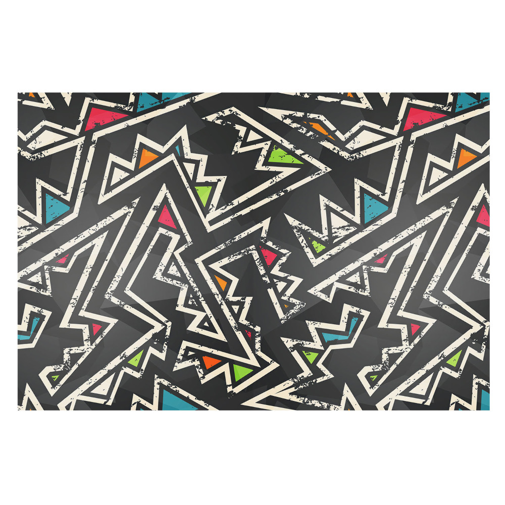 Fali poszter tapéta Cikcakk színes pulzálása
