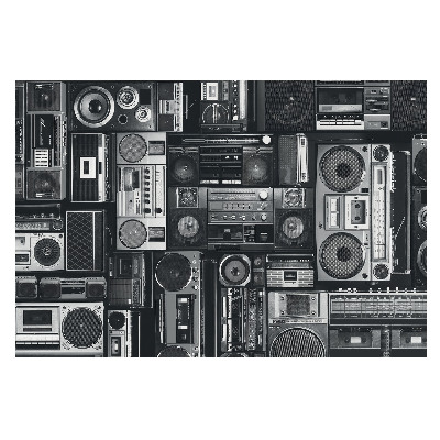 Modern fotótapéta méretre Retro rádióminta