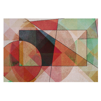 Fotótapéta méretre Inspiráló geometriai formák színei