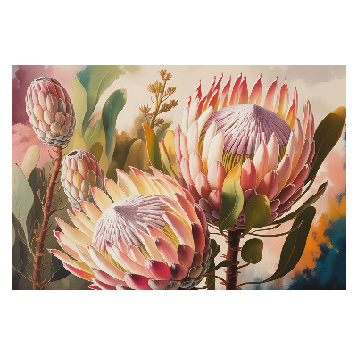 Modern fotótapéta méretre A protea virág pasztell eleganciája