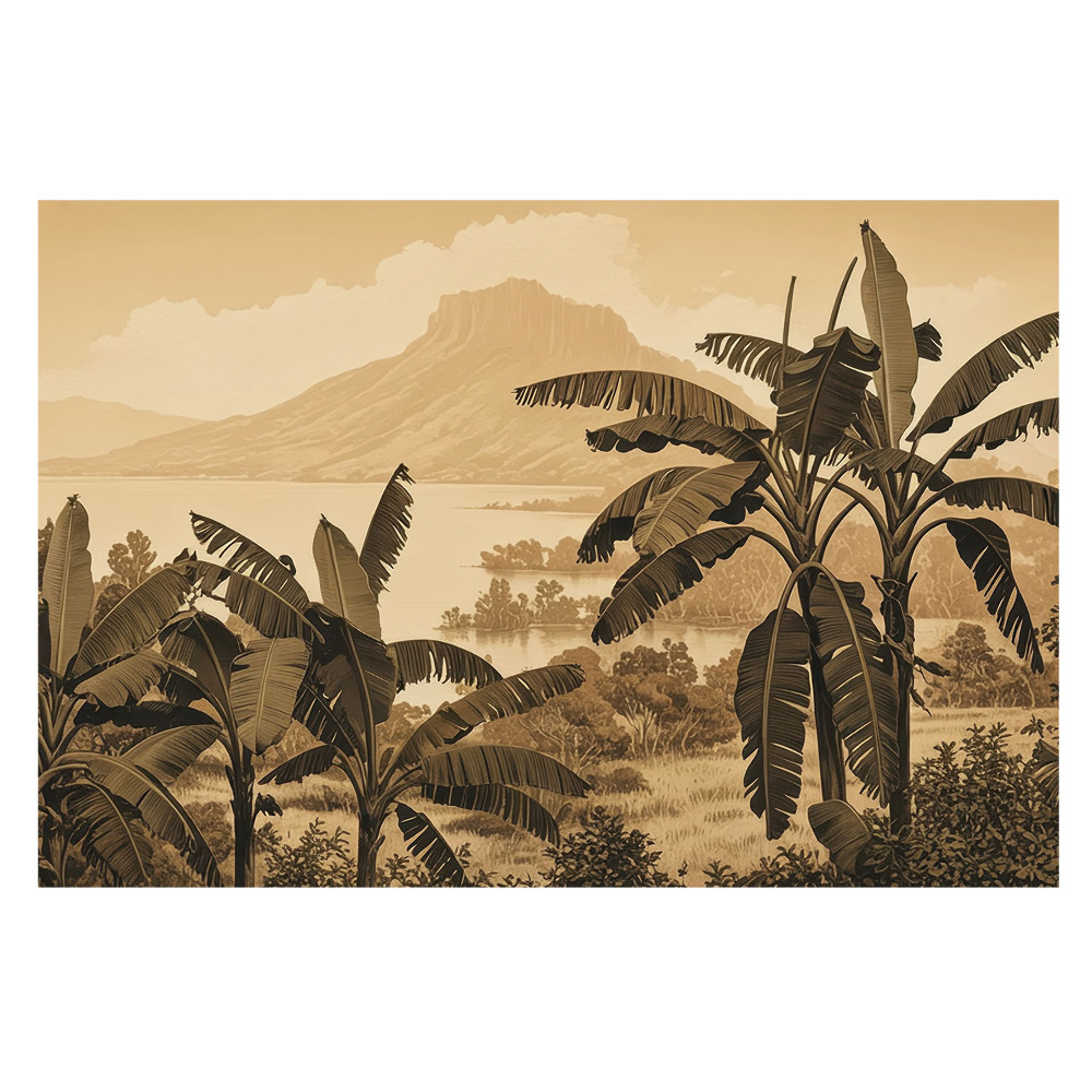 Fotótapéta méretre nappaliba egy egzotikus világ harmonikus víziója