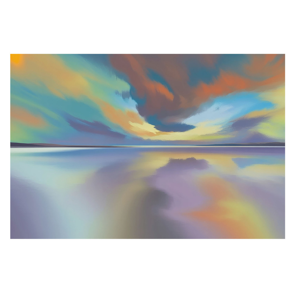 Óriás fotótapéta A színspektrum a víztükörben