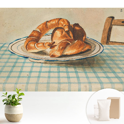 Modern fotótapéta Friss konyhai croissant-ok