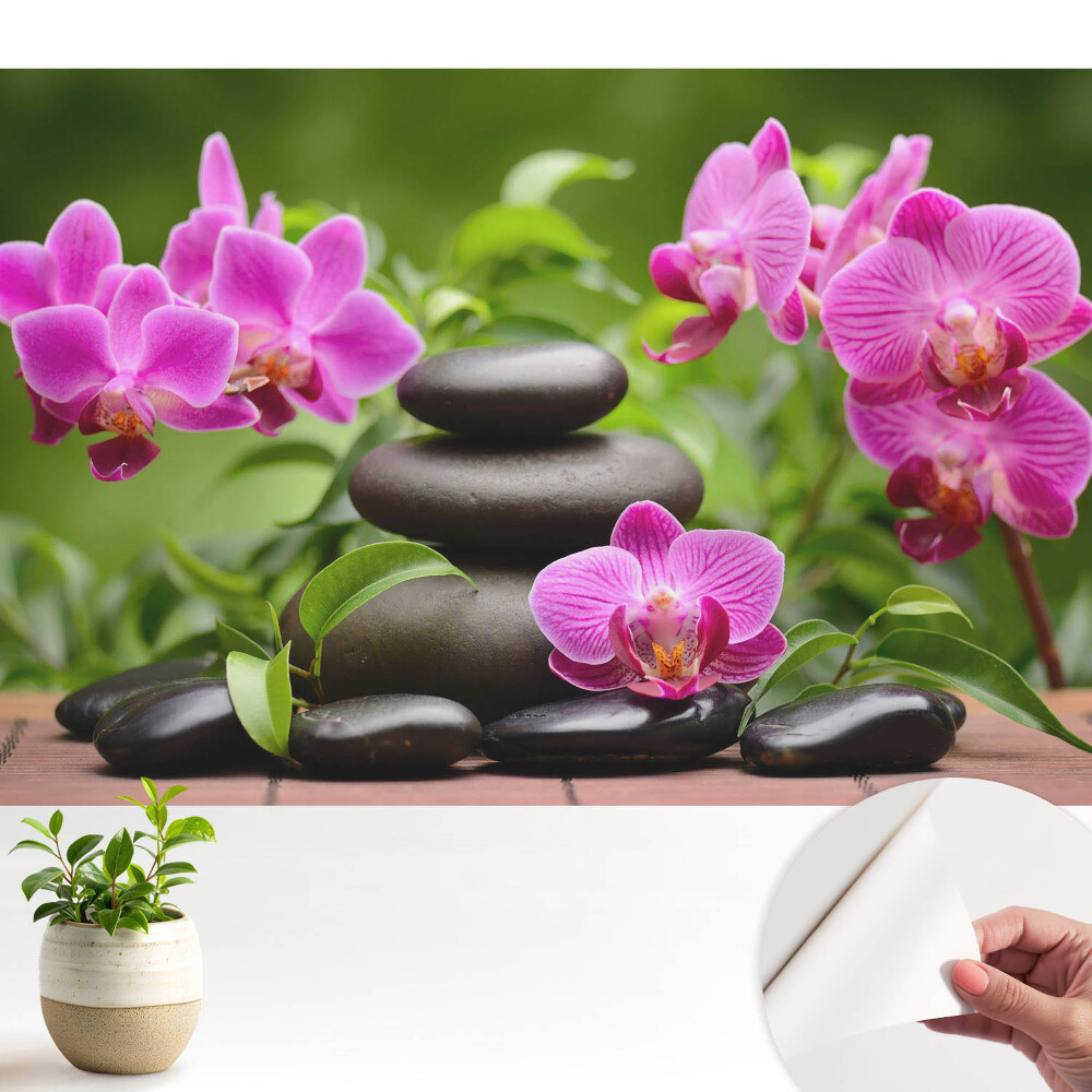 Dekor tapéta Stílusos orchidea egyensúly