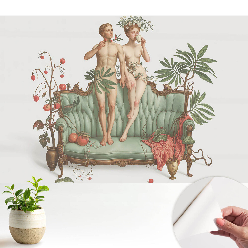 Öntapadós fotótapéta nappaliba Klasszikus szimmetrikus szürrealizmus