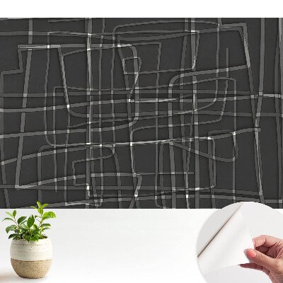 Öntapadós fotótapéta Geometrikus ritmus sötét háttér előtt