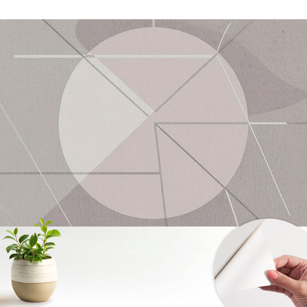 Öntapadós fotótapéta nappaliba Geometrikus rend visszafogott színekben