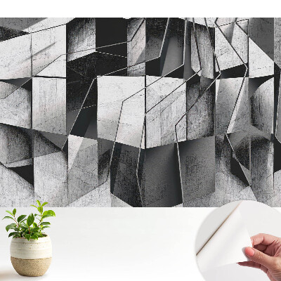 Öntapadós fotótapéta hálószobába A geometrikus absztrakció modern stílusa