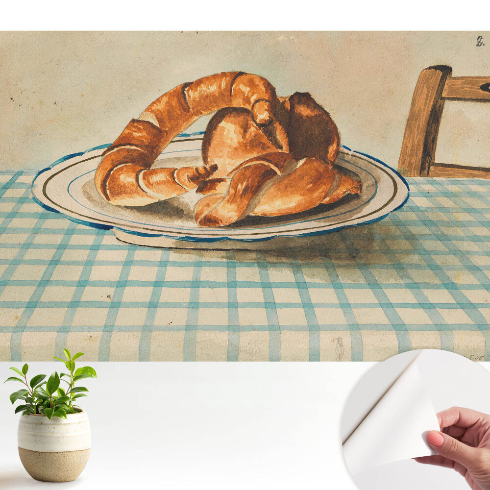 Fotótapéta fiúknak Friss konyhai croissant-ok