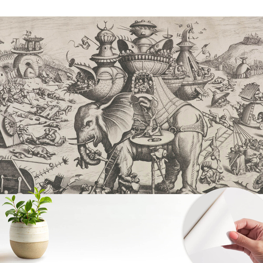Öntapadós fotótapéta Szürrealista csata
