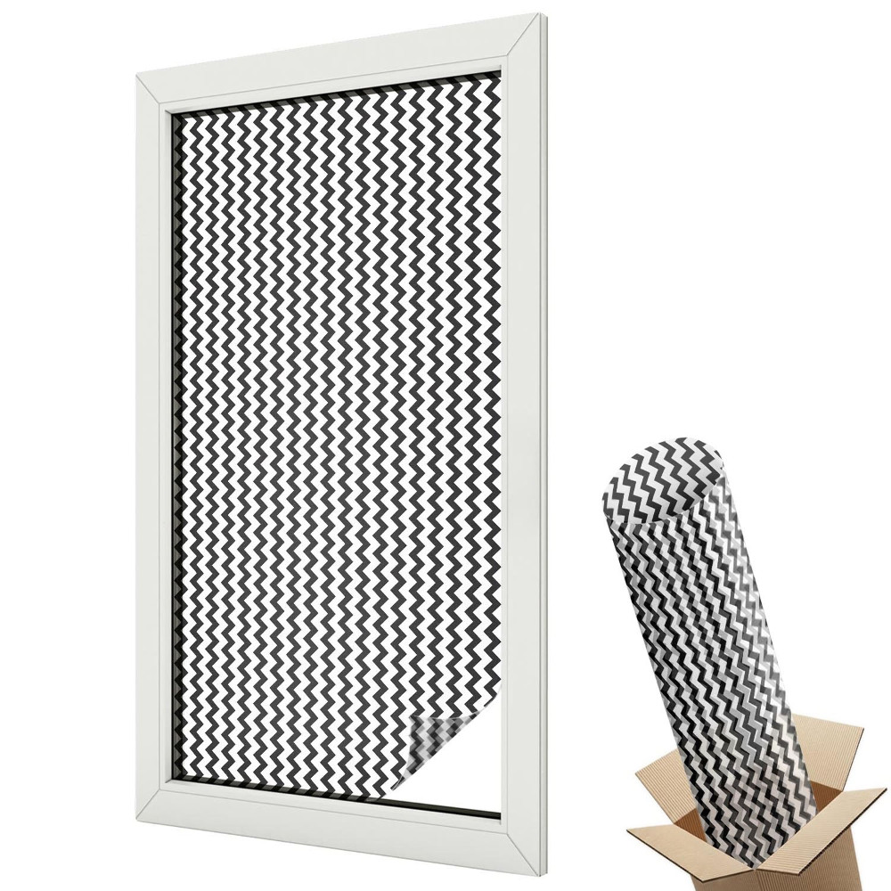 Üvegfólia ablakra Monokróm cikkcakkok