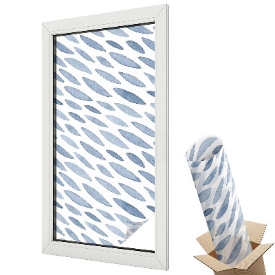 Dekoratív üvegfólia ablakra Absztrakt kék formák