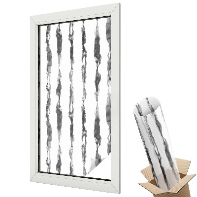 Dekoratív üvegfólia ablakra Függőleges vonalak szürke finom elegancia