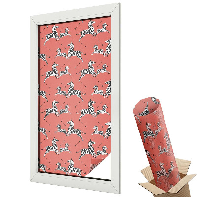 Dekoratív üvegfólia ablakra Modern dinamikus zebra minta