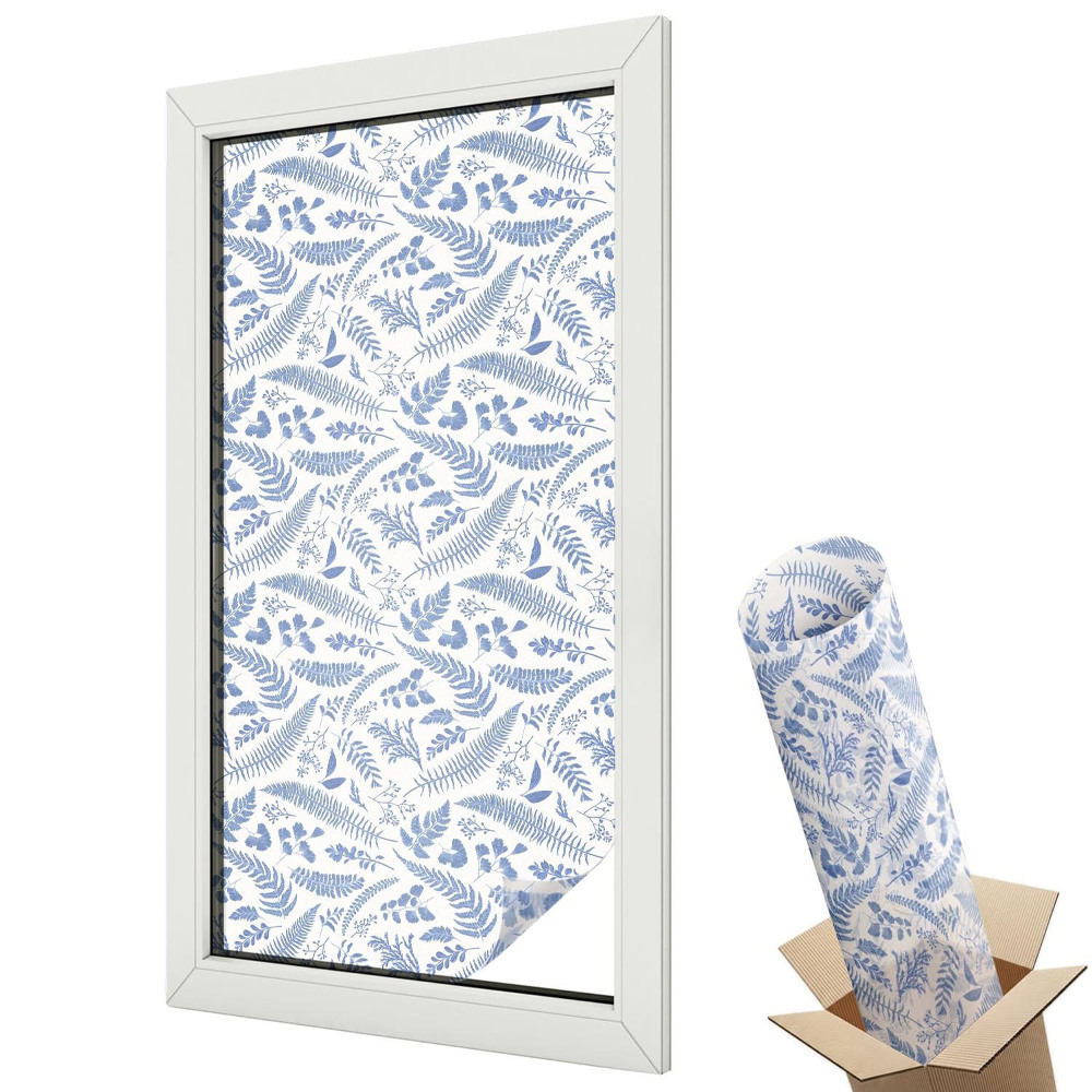 Üvegfólia ablakra Növényi kompozíció a pihentető légkörért