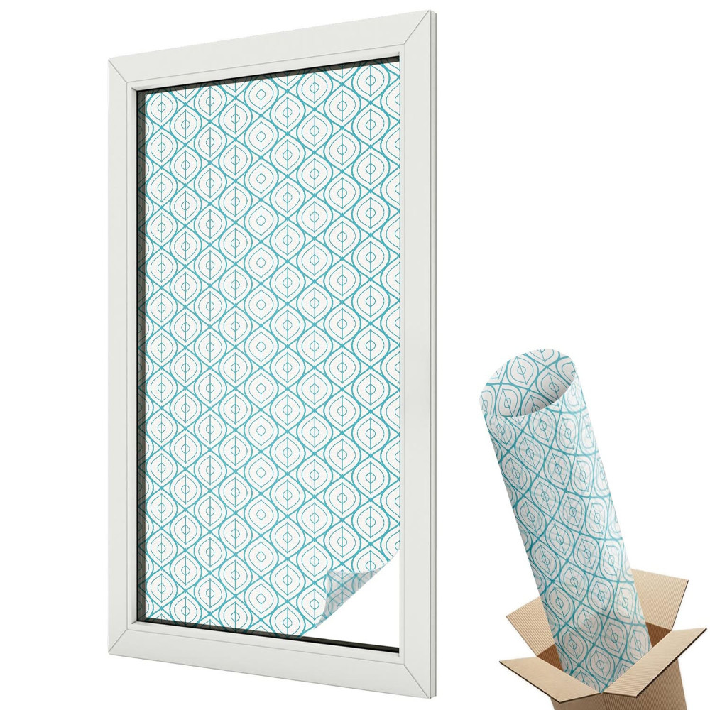 Ablakfólia ólomüveg hatással Geometrikus ovális minták