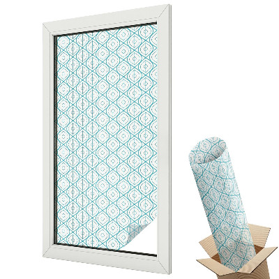 Ablakfólia ólomüveg hatással Geometrikus ovális minták