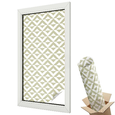 Üvegfólia ablakra Geometrikus rombuszok, finomak és harmonikusak