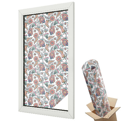 Ablakfólia tejüveg Eleganciával teli virágminta