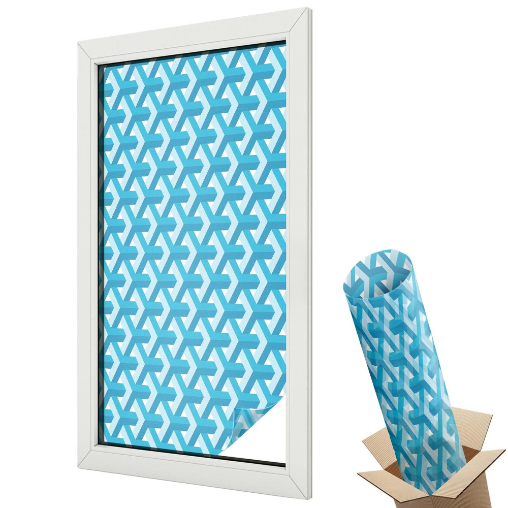 Üvegfólia ablakra Modern geometriai kockák