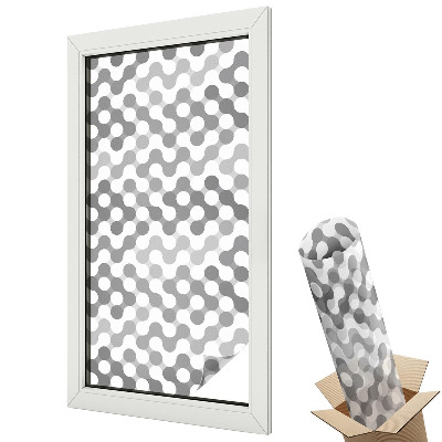 Ablakfólia tejüveg Dinamikus szürke mozaik modern stílusban