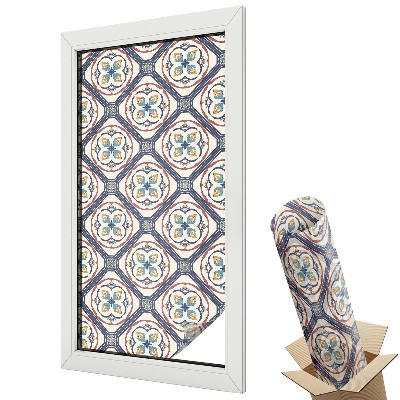 Dekoratív üvegfólia ablakra Klasszikus geometrikus csempék