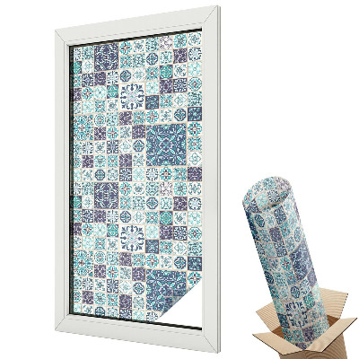 Üvegfólia ablakra Színes mozaik csempe