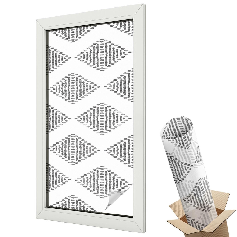 Üvegfólia ablakra Modern gyémántszimmetria