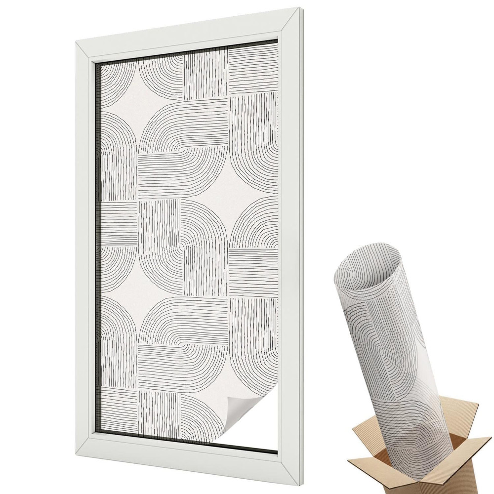 Dekoratív üvegfólia ablakra Geometrikus minta elegáns szimmetria