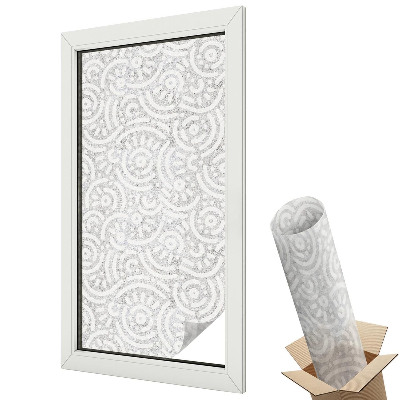 Üvegfólia ablakra Absztrakt vonalak szürke háttéren