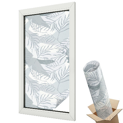 Ablakfólia tejüveg A pasztell tónusú levelek eleganciája