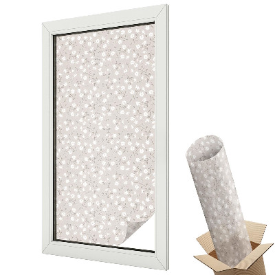 Dekoratív üvegfólia ablakra Virágminta, harmonikus és elegáns