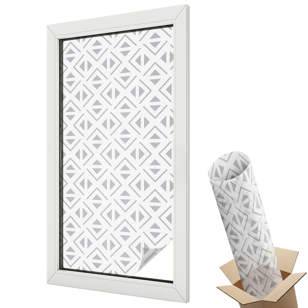 Ablakfólia ólomüveg hatással Modern geometria, rombuszszimmetria