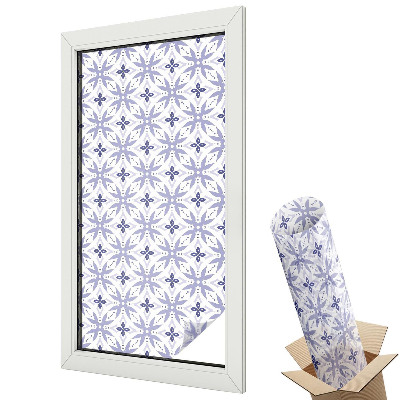 Dekoratív üvegfólia ablakra Lila geometrikus motívumok