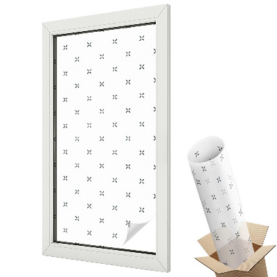 Üvegfólia ablakra Minimalista szimmetrikus keresztek