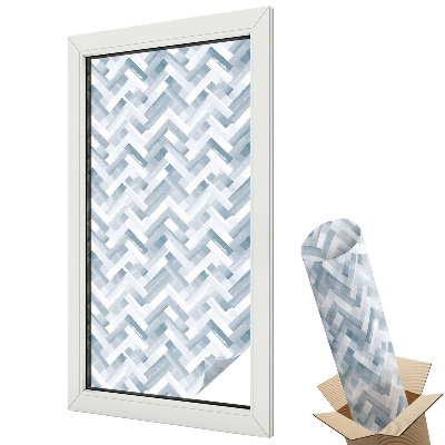 Üvegfólia ablakra Cikcakk harmónia a szürke árnyalataiban