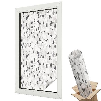 Üvegfólia ablakra Fekete-fehér mozaik minimalizmus