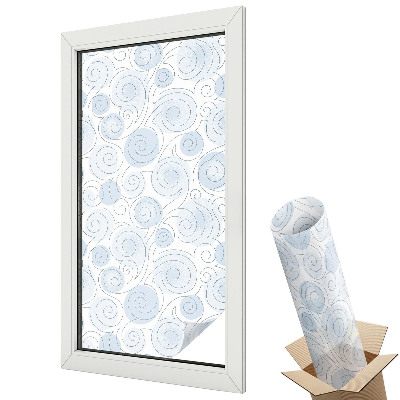 Dekoratív üvegfólia ablakra Bonyolult spirális absztrakció