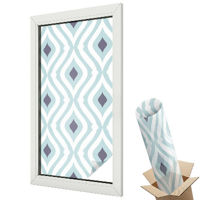 Ablakfólia tejüveg Geometrikus motívumok kék környezetben