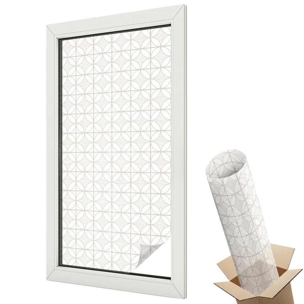 Üvegfólia ablakra Geometrikus minta, a minimalizmus eleganciája