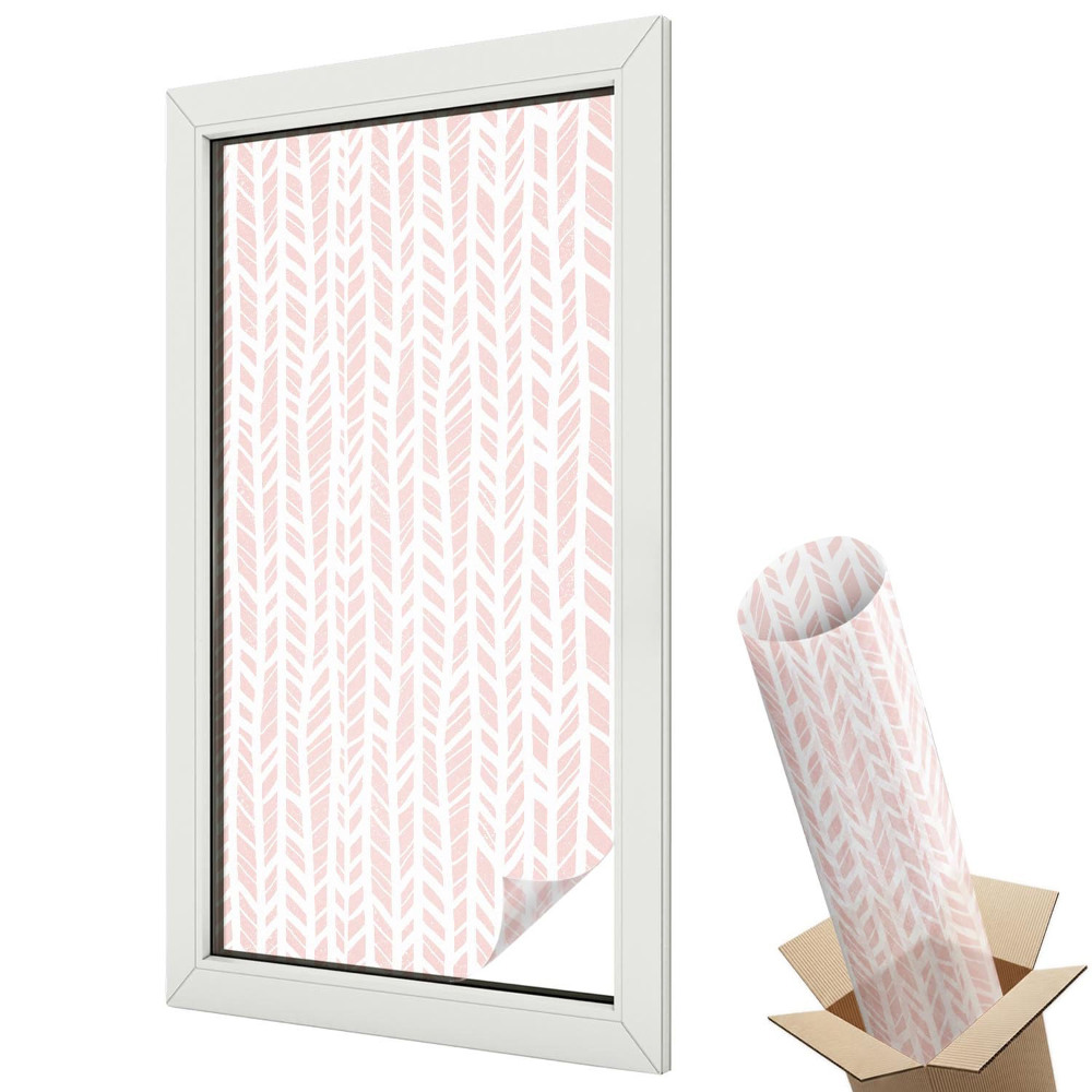 Üvegfólia ablakra Finom geometrikus halszálkaminta