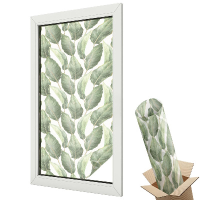 Dekoratív üvegfólia ablakra Trópusi levelek bohém stílusban