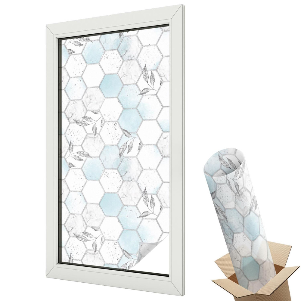 Ablakfólia tejüveg Hatszögletű márványlap csempe