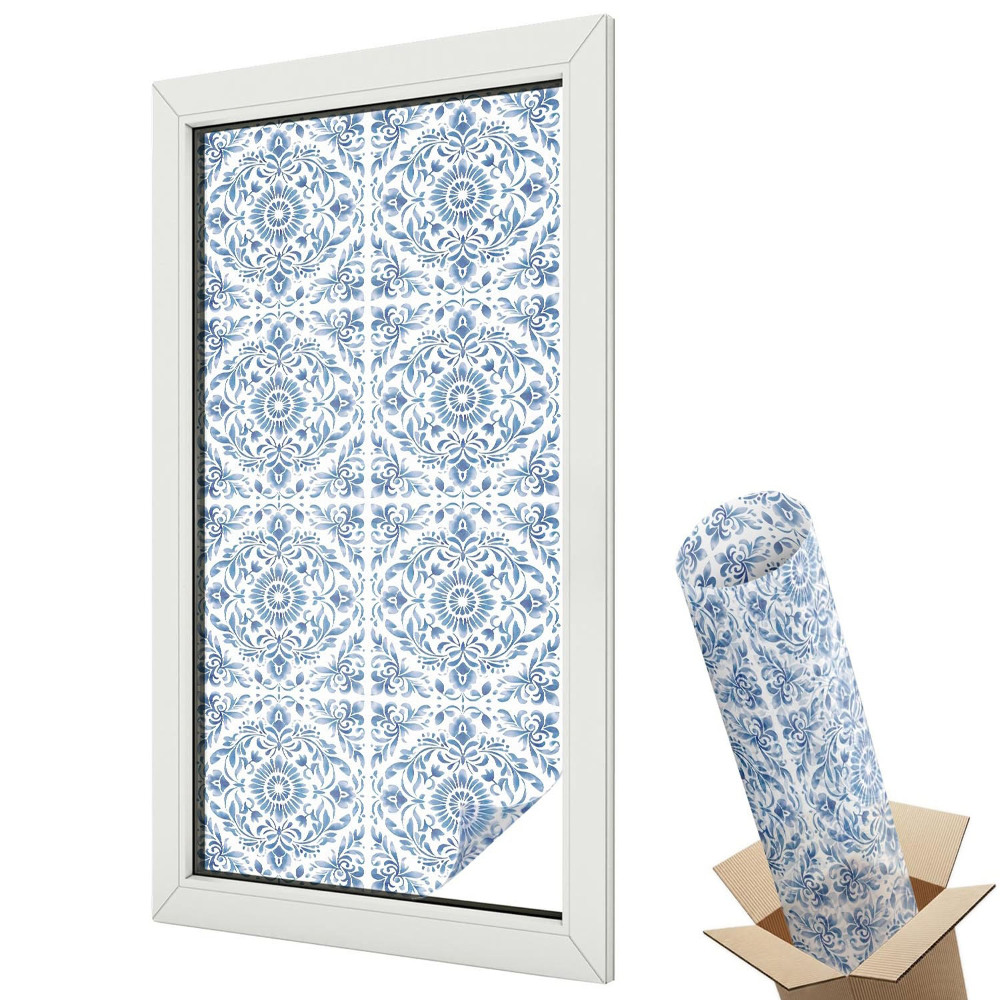 Üvegfólia ablakra Rusztikus mintás elegáns csempe