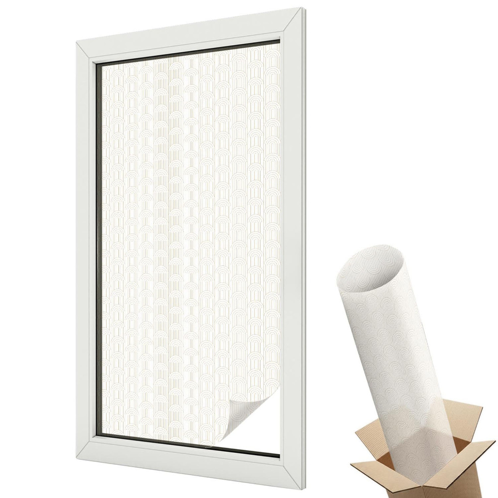 Üvegfólia ablakra Geometrikus minimalista ívminta