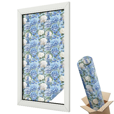 Ablakfólia ólomüveg hatással Klasszikus virágos elegancia