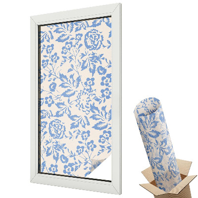 Üvegfólia ablakra Klasszikus virágminta