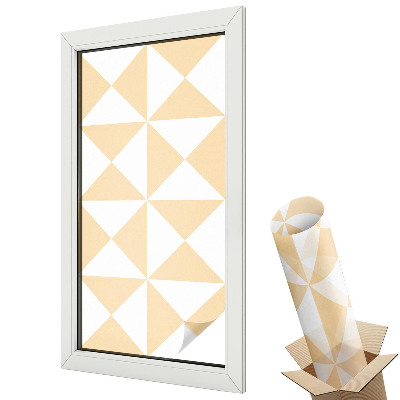 Ablakfólia tejüveg Kontrasztos háromszögek geometriai mintázata