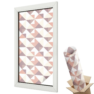 Ablakfólia tejüveg Geometrikus minta pasztell színekben