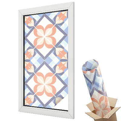 Üvegfólia ablakra Geometrikus virágok szimmetriája színben